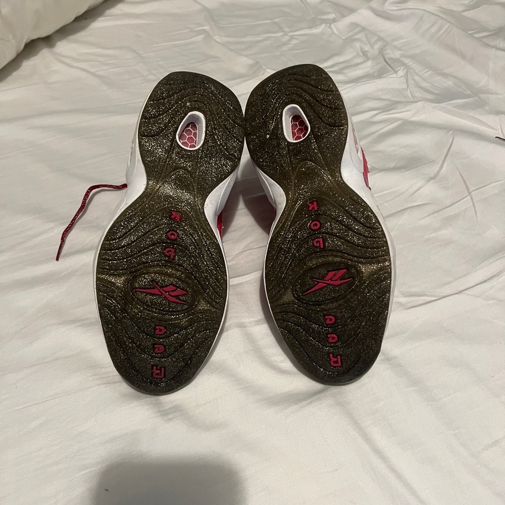 PreOwned Reebok Classic Mid Question Pink Cherry M48825 Girl's Size 7 - Picture 7 of 9